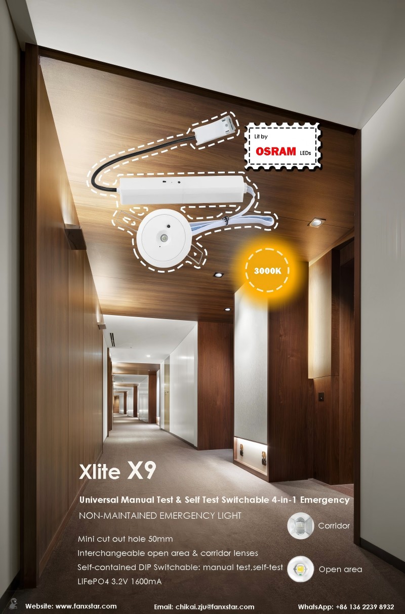 Pour les lumières d'urgence, vous devez connaître les exigences d'installation